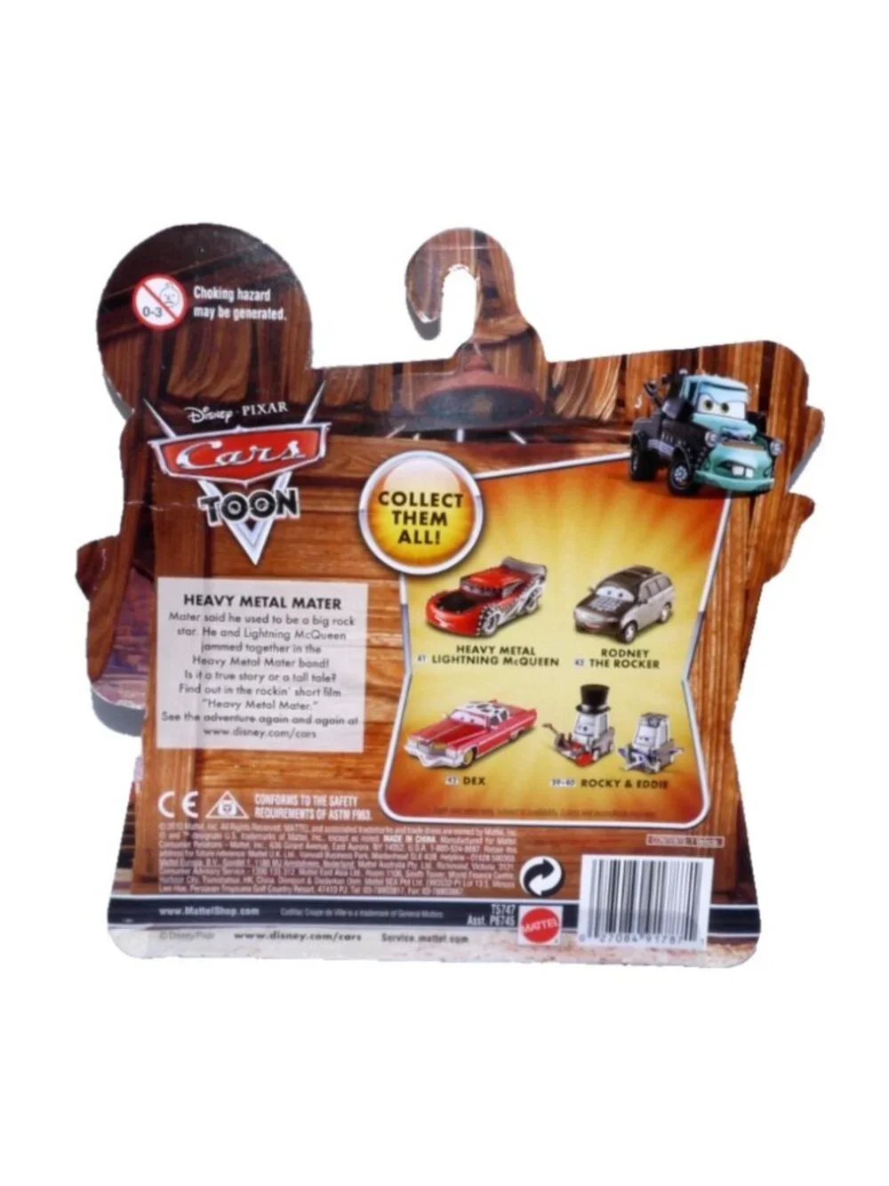Disney Pixar Cars Toon Rodney The Rocker 43 Rockin' Paint Job New, Mattel 2010